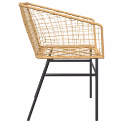 VidaXL 369099 chaise d'extérieur Terrace Siège rembourré Polyuréthane, Acier Marron - Vue supplémentaire 6
