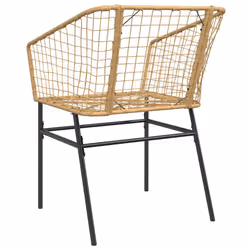 VidaXL 369099 chaise d'extérieur Terrace Siège rembourré Polyuréthane, Acier Marron - Vue supplémentaire 7