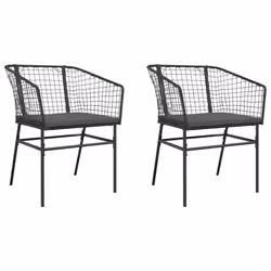 VidaXL 369100, Terrace, Siège rembourré, Polyuréthane, Acier, Gris, 110 kg, 620 mm