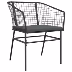 VidaXL 369100 chaise d'extérieur Terrace Siège rembourré Polyuréthane, Acier Gris - Vue supplémentaire 4