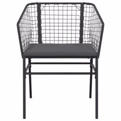 VidaXL 369100 chaise d'extérieur Terrace Siège rembourré Polyuréthane, Acier Gris - Vue supplémentaire 5