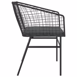 VidaXL 369100 chaise d'extérieur Terrace Siège rembourré Polyuréthane, Acier Gris - Vue supplémentaire 6