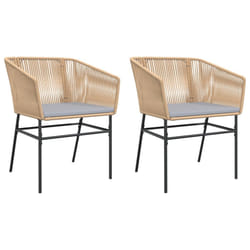 VidaXL 369103 chaise d'extérieur Terrace Siège rembourré Polyuréthane, Acier Gris