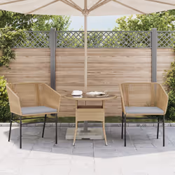 VidaXL 369103 chaise d'extérieur Terrace Siège rembourré Polyuréthane, Acier Gris