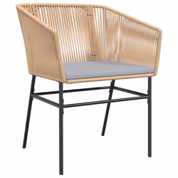 VidaXL 369103 chaise d'extérieur Terrace Siège rembourré Polyuréthane, Acier Gris - Vue supplémentaire 4