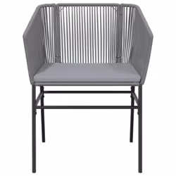 VidaXL 369104 chaise d'extérieur Terrace Siège rembourré Polyuréthane, Acier Gris - Vue supplémentaire 5