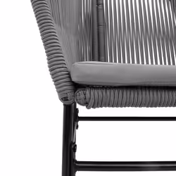 VidaXL 369104 chaise d'extérieur Terrace Siège rembourré Polyuréthane, Acier Gris - Vue supplémentaire 8
