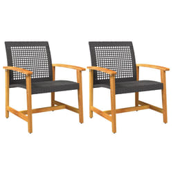 VidaXL 367595 banc de jardin Rotin, Acier