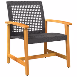 VidaXL 367595 banc de jardin Rotin, Acier