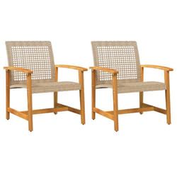 VidaXL 367597 banc de jardin Rotin, Acier