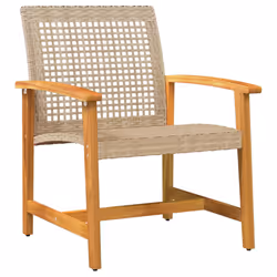 VidaXL 367597 banc de jardin Rotin, Acier