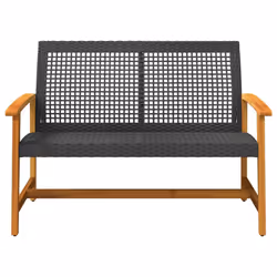 VidaXL 367598 banc de jardin Rotin, Acier - Vue supplémentaire 4