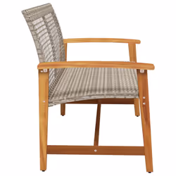 VidaXL 367599 banc de jardin Rotin, Acier - Vue supplémentaire 5
