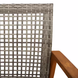VidaXL 367599 banc de jardin Rotin, Acier - Vue supplémentaire 8