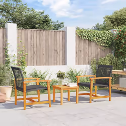 VidaXL 367601 banc de jardin Rotin, Acier