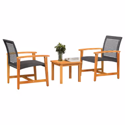 VidaXL 367601 banc de jardin Rotin, Acier