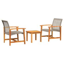 VidaXL 367602 banc de jardin Rotin, Acier