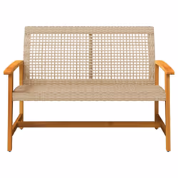 VidaXL 367603 banc de jardin Rotin, Acier - Vue supplémentaire 4