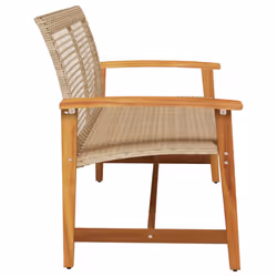 VidaXL 367603 banc de jardin Rotin, Acier - Vue supplémentaire 5