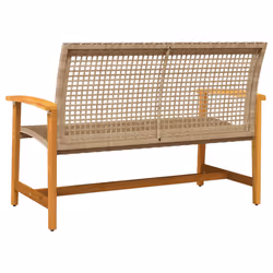 VidaXL 367603 banc de jardin Rotin, Acier - Vue supplémentaire 6