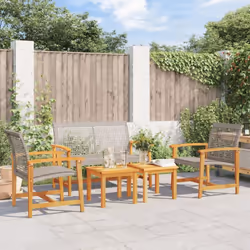 Cet ensemble de salon de jardin est le complément parfait de votre arrière-cour, terrasse ou patio, offrant un espace confort ...