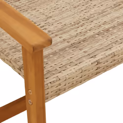 VidaXL 367606 banc de jardin Rotin, Acier - Vue supplémentaire 8