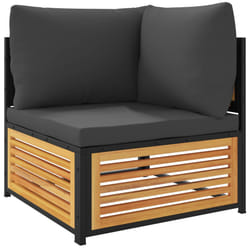 VidaXL 367638 banc de jardin Bois d'acacia, Acier