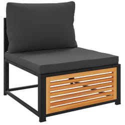 VidaXL 367639 banc de jardin Bois d'acacia, Acier