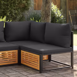 VidaXL 367639 banc de jardin Bois d'acacia, Acier