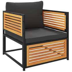 VidaXL 367641 banc de jardin Bois d'acacia, Acier