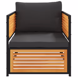 VidaXL 367641 banc de jardin Bois d'acacia, Acier - Vue supplémentaire 4