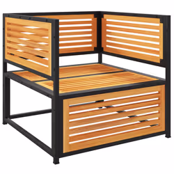 VidaXL 367641 banc de jardin Bois d'acacia, Acier - Vue supplémentaire 5