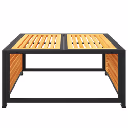 VidaXL 367644 banc de jardin Bois d'acacia, Acier - Vue supplémentaire 5