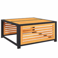 VidaXL 367644 banc de jardin Bois d'acacia, Acier - Vue supplémentaire 6