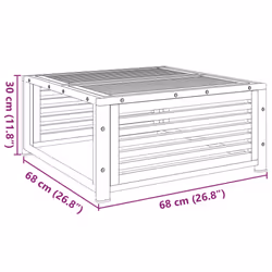 VidaXL 367644 banc de jardin Bois d'acacia, Acier - Vue supplémentaire 8