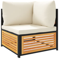 VidaXL 367645 banc de jardin Bois d'acacia, Acier