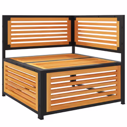 VidaXL 367645 banc de jardin Bois d'acacia, Acier - Vue supplémentaire 5