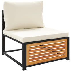 VidaXL 367646 banc de jardin Bois d'acacia, Acier