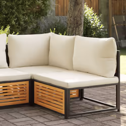 VidaXL 367646 banc de jardin Bois d'acacia, Acier