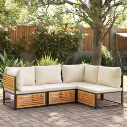 VidaXL 367646 banc de jardin Bois d'acacia, Acier