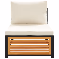 VidaXL 367646 banc de jardin Bois d'acacia, Acier - Vue supplémentaire 4