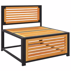 VidaXL 367646 banc de jardin Bois d'acacia, Acier - Vue supplémentaire 5