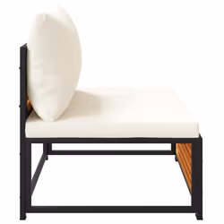 VidaXL 367646 banc de jardin Bois d'acacia, Acier - Vue supplémentaire 6