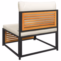 VidaXL 367646 banc de jardin Bois d'acacia, Acier - Vue supplémentaire 7