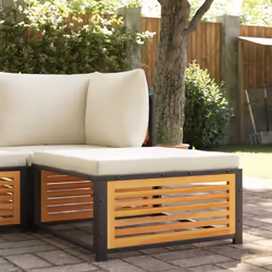 VidaXL 367647 banc de jardin Bois d'acacia, Acier