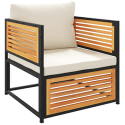 VidaXL 367648 banc de jardin Bois d'acacia, Acier