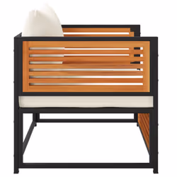 VidaXL 367648 banc de jardin Bois d'acacia, Acier - Vue supplémentaire 6