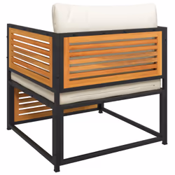 VidaXL 367648 banc de jardin Bois d'acacia, Acier - Vue supplémentaire 7