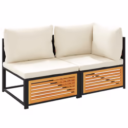 VidaXL 367649, Crème, Bois d'acacia, Acier, 110 kg, Adultes et enfants