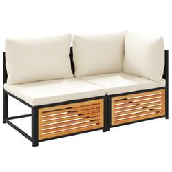 VidaXL 367649 banc de jardin Bois d'acacia, Acier